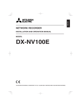 Mitsubishi DX-NV100E Användarmanual