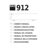 NAD Electronics 912 Användarmanual