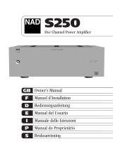NAD Electronics S250 Användarmanual