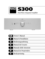 NAD Electronics Silver S300 Användarmanual