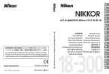 Nikon AF-S DX NIKKOR 18-300mm f/3.5-5.6G ED VR Användarmanual