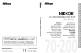 Nikon AF-S 70-200MM F/4G ED VR Användarmanual