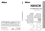 Nikon AF-S NIKKOR 28mm f/1.8G Användarmanual