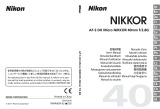Nikon AF-S DX Micro NIKKOR 40mm f/2.8G Användarmanual