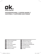 OK OCM 202 Kaffeemaschine Användarmanual