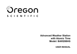 Oregon Scientific BAR208HG Användarmanual