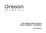 Oregon Scientific BAR808HG / BAR808HGA Användarmanual