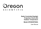 Oregon Scientific DP200 / DP200A Användarmanual