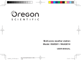 Oregon Scientific RAR501 / RAA501H Användarmanual