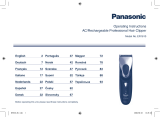Panasonic ER1610 Bruksanvisning