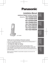 Panasonic KX-TGA681 Bruksanvisning