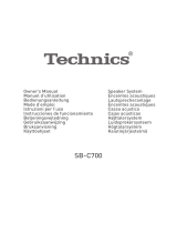 Technics SBC700E Bruksanvisning