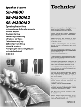 Technics SBM800 Bruksanvisning
