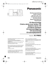 Panasonic SCPM602 Bruksanvisning