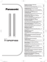 Panasonic TY-SP65PV600 Bruksanvisningar