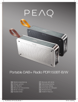 PEAQ PDR150BT - Portable DAB plus Radio Bruksanvisning