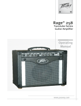 Peavey Rage 258 Guitar Combo Amp Bruksanvisning