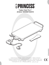 Princess Table Chef Pro 102310 Användarmanual