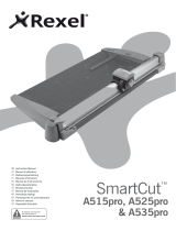 Rexel Smartcut Pro Trimmer A535 A2 30 Sheets - Color: Silver Användarmanual