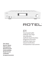 Rotel A14 Bruksanvisning