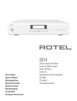 Rotel CD14 Bruksanvisning