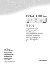 Rotel RA-1520 Användarmanual