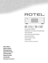 Rotel RB-1552 Användarmanual