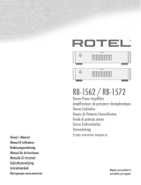Rotel RB-1572 Bruksanvisning