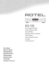 Rotel RCD-1520 Användarmanual
