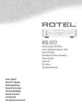 Rotel RCD-1572 Användarmanual