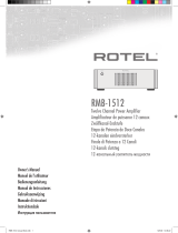 Rotel RMB-1512 Användarmanual