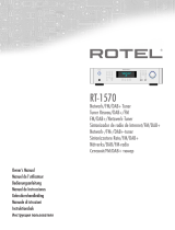 Rotel RT-1570 Användarmanual