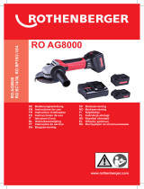 Rothenberger Angle grinder RO AG 8000 Användarmanual