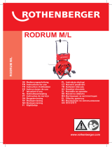 Rothenberger Drain cleaning machine RODRUM M Användarmanual
