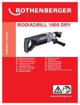 Rothenberger Dry drill motor RODIADRILL 1800 DRY Användarmanual