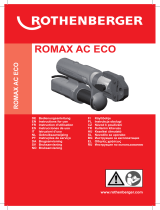 Rothenberger Press machine ROMAX AC ECO Basic unit Användarmanual