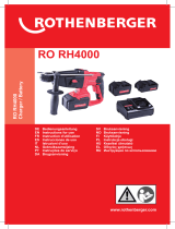 Rothenberger Rotary hammer RO RH4000 Användarmanual