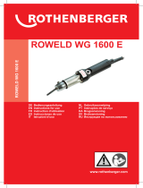 Rothenberger ROWELD WG 1600 E Användarmanual