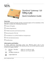 SEH ThinPrint Gateway TPG120 Installationsguide
