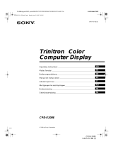 Sony CPD-E200E Användarmanual