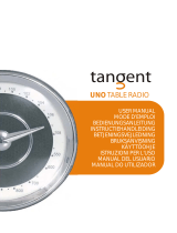 Tangent Uno Table Radio - Light oak Användarmanual