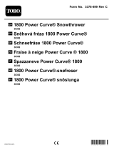 Toro 1800 Power Curve Snowthrower Användarmanual