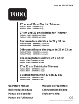 Toro 27cm Electric Trimmer Användarmanual