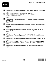 Toro Flex-Force Power System 60V MAX String Trimmer Användarmanual