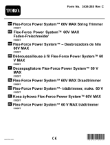 Toro Flex-Force Power System 60V MAX String Trimmer Användarmanual