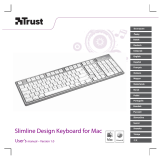 Trust Slimline Aluminium Keyboard for Mac IT Användarmanual