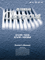 Yamaha Clavinova CVP-103M Användarmanual