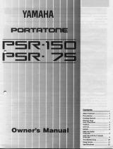 Yamaha PortaTone PSR-150 Bruksanvisning