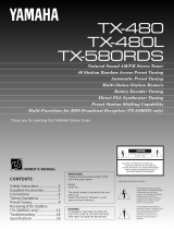 Yamaha TX480 Användarmanual