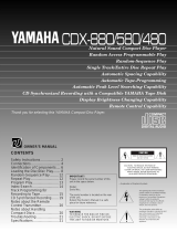 Yamaha 580 Användarmanual